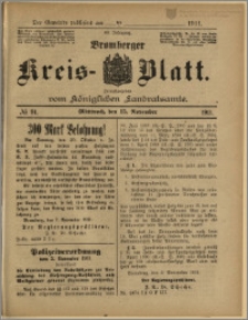 Bromberger Kreis-Blatt, 1911, nr 91