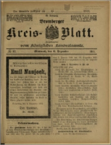 Bromberger Kreis-Blatt, 1911, nr 97