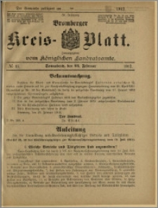 Bromberger Kreis-Blatt, 1912, nr 16