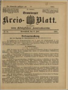 Bromberger Kreis-Blatt, 1912, nr 54