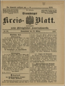 Bromberger Kreis-Blatt, 1913, nr 22