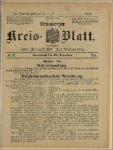 Bromberger Kreis-Blatt, 1914, nr 77