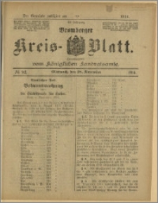 Bromberger Kreis-Blatt, 1914, nr 92