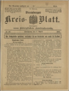Bromberger Kreis-Blatt, 1915, nr 28
