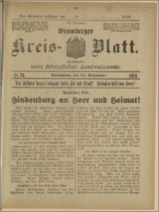 Bromberger Kreis-Blatt, 1918, nr 74
