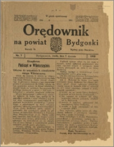 Orędownik na Powiat Bydgoski, 1921, nr 1