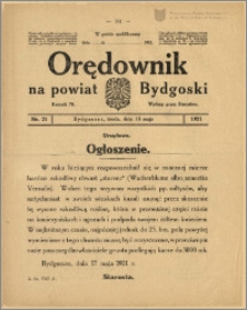 Orędownik na Powiat Bydgoski, 1921, nr 21
