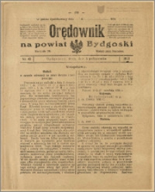 Orędownik na Powiat Bydgoski, 1921, nr 43