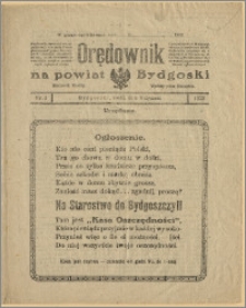 Orędownik na Powiat Bydgoski, 1922, nr 1