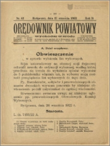 Orędownik na Powiat Bydgoski, 1922, nr 42