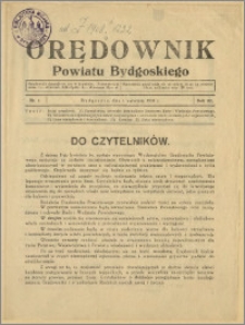 Orędownik Powiatu Bydgoskiego, 1938, nr 1