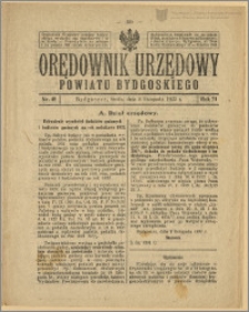 Orędownik Urzędowy Powiatu Bydgoskiego, 1922, nr 49