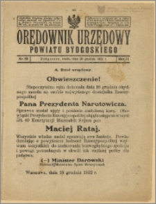 Orędownik Urzędowy Powiatu Bydgoskiego, 1922, nr 55