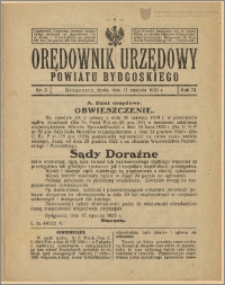 Orędownik Urzędowy Powiatu Bydgoskiego, 1923, nr 3