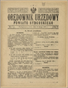 Orędownik Urzędowy Powiatu Bydgoskiego, 1923, nr 7