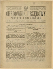 Orędownik Urzędowy Powiatu Bydgoskiego, 1923, nr 12