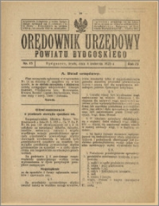 Orędownik Urzędowy Powiatu Bydgoskiego, 1923, nr 15