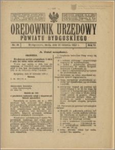 Orędownik Urzędowy Powiatu Bydgoskiego, 1923, nr 18