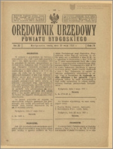 Orędownik Urzędowy Powiatu Bydgoskiego, 1923, nr 22