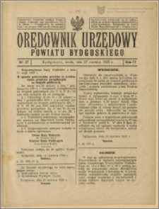 Orędownik Urzędowy Powiatu Bydgoskiego, 1923, nr 27