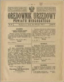 Orędownik Urzędowy Powiatu Bydgoskiego, 1923, nr 31