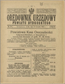 Orędownik Urzędowy Powiatu Bydgoskiego, 1923, nr 35