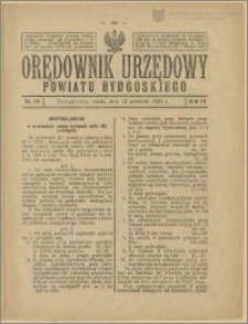 Orędownik Urzędowy Powiatu Bydgoskiego, 1923, nr 38