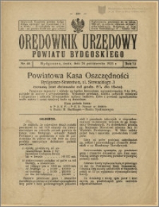 Orędownik Urzędowy Powiatu Bydgoskiego, 1923, nr 44