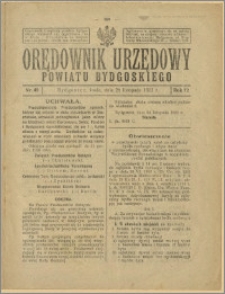 Orędownik Urzędowy Powiatu Bydgoskiego, 1923, nr 49