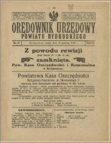 Orędownik Urzędowy Powiatu Bydgoskiego, 1923, nr 51