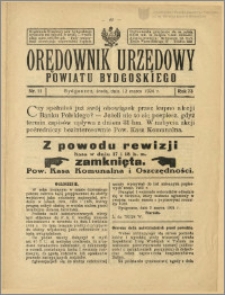 Orędownik Urzędowy Powiatu Bydgoskiego, 1924, nr 11