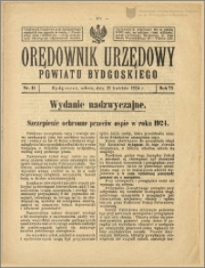 Orędownik Urzędowy Powiatu Bydgoskiego, 1924, nr 18