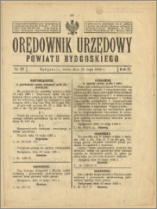 Orędownik Urzędowy Powiatu Bydgoskiego, 1924, nr 23
