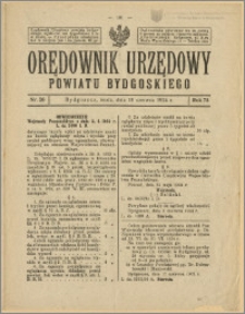 Orędownik Urzędowy Powiatu Bydgoskiego, 1924, nr 26