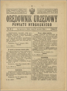 Orędownik Urzędowy Powiatu Bydgoskiego, 1924, nr 33