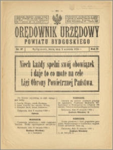 Orędownik Urzędowy Powiatu Bydgoskiego, 1924, nr 37