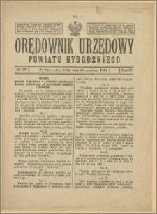 Orędownik Urzędowy Powiatu Bydgoskiego, 1924, nr 40