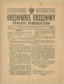 Orędownik Urzędowy Powiatu Bydgoskiego, 1924, nr 49