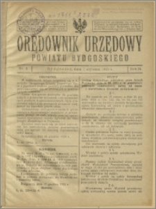 Orędownik Urzędowy Powiatu Bydgoskiego, 1925, nr 1