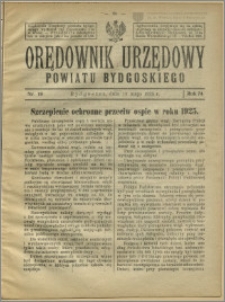 Orędownik Urzędowy Powiatu Bydgoskiego, 1925, nr 19