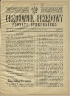 Orędownik Urzędowy Powiatu Bydgoskiego, 1925, nr 21