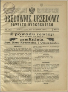 Orędownik Urzędowy Powiatu Bydgoskiego, 1925, nr 23