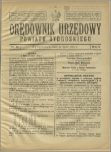 Orędownik Urzędowy Powiatu Bydgoskiego, 1925, nr 29