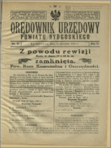 Orędownik Urzędowy Powiatu Bydgoskiego, 1925, nr 32