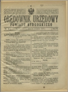 Orędownik Urzędowy Powiatu Bydgoskiego, 1925, nr 38