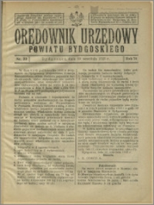 Orędownik Urzędowy Powiatu Bydgoskiego, 1925, nr 39