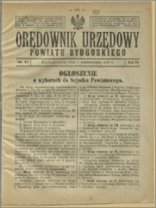 Orędownik Urzędowy Powiatu Bydgoskiego, 1925, nr 40