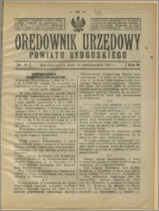 Orędownik Urzędowy Powiatu Bydgoskiego, 1925, nr 41