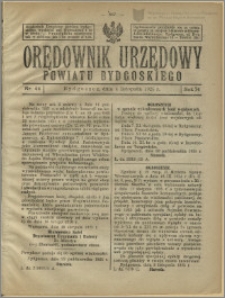 Orędownik Urzędowy Powiatu Bydgoskiego, 1925, nr 44