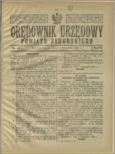 Orędownik Urzędowy Powiatu Bydgoskiego, 1925, nr 45